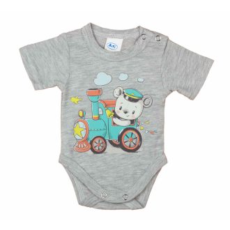 Rövid ujjú baba body cuki Vonatos mintával Rövid ujjú baba body cuki Vonatos mintával