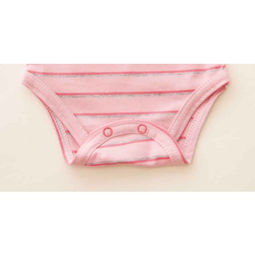 Rövid ujjú dupla patentos " Szerelem gyümölcs" feliratú baba body