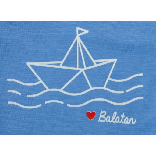 Rövid ujjú baba body Balaton mintával
