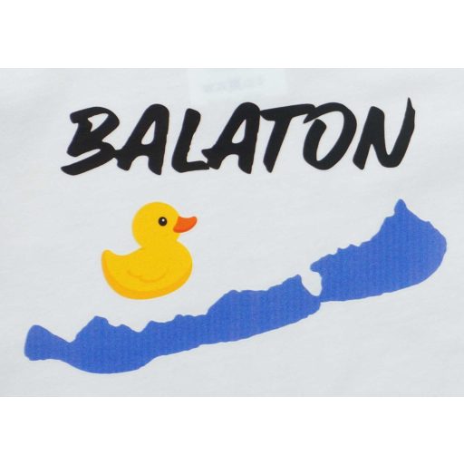 Rövid ujjú baba body Balaton mintával