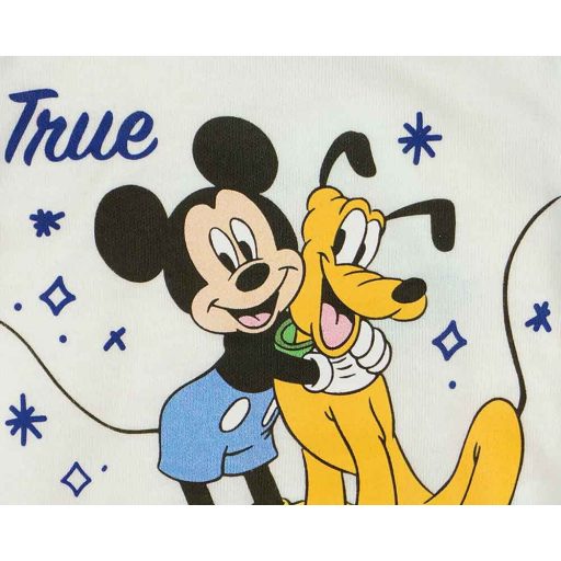 Hosszú ujjú baba body Mickey egér és Pluto mintával