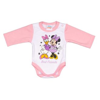 Disney Minnie mintával nyomott hosszú ujjú baba body Disney Minnie mintával nyomott hosszú ujjú baba body