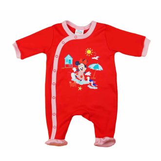   Hosszú ujjú elöl patentos rugdalózó Minnie egér mintával