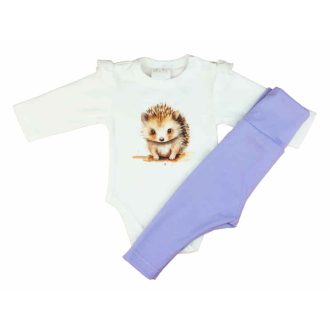 2 részes kislány szett sünis mintával 2 részes kislány szett sünis mintával