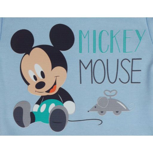 Hosszú ujjú baba body Mickey egér mintával