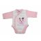 Disney elöl patentos hosszú ujjú baba body Minnie mintával