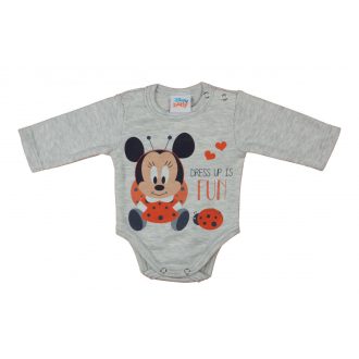 Hosszú ujjú baba body Minnie egér mintával Hosszú ujjú baba body Minnie egér mintával