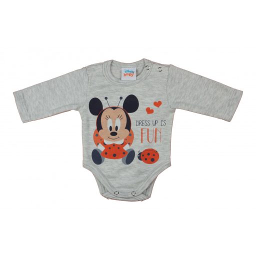 Hosszú ujjú baba body Minnie egér mintával