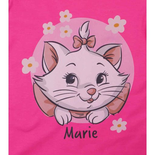 Hosszú ujjú kislány póló Marie cica mintával