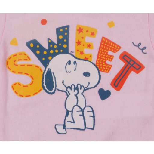 Hosszú ujjú baba body Snoopy mintával
