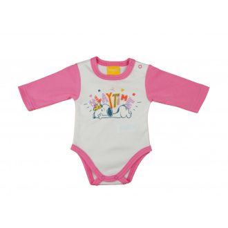 Hosszú ujjú baba body Snoopy mintával Hosszú ujjú baba body Snoopy mintával