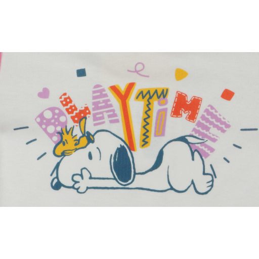 Hosszú ujjú baba body Snoopy mintával