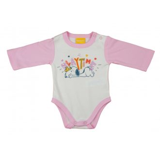 Hosszú ujjú baba body Snoopy mintával Hosszú ujjú baba body Snoopy mintával