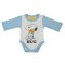 Hosszú ujjú baba body Snoopy mintával