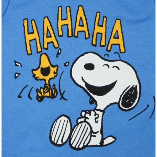 Ujjatlan vékony pamut rugdalózó Snoopy mintával