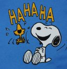 Hosszú ujjú vékony pamut rugdalózó Snoopy mintával