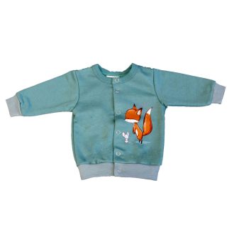 Belül bolyhos baba kocsikabát Róka mintával Belül bolyhos baba kocsikabát Róka mintával