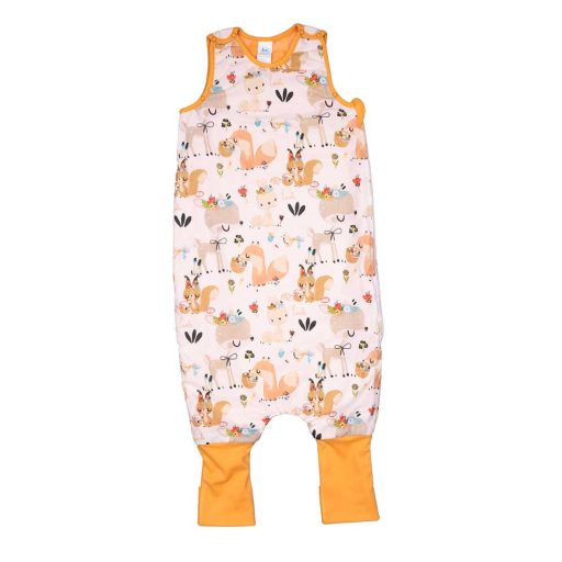 Állatmintás ujjatlan bélelt tipegő hálózsák 2 TOG