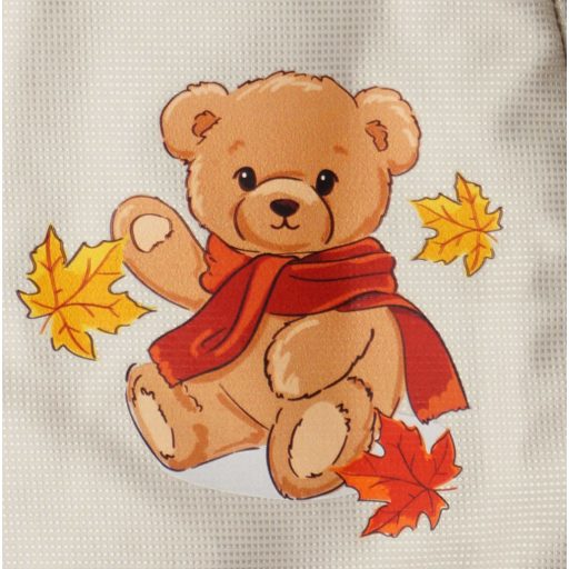 Bébi téli vízlepergetős bundazsák, overál - Maci mintával