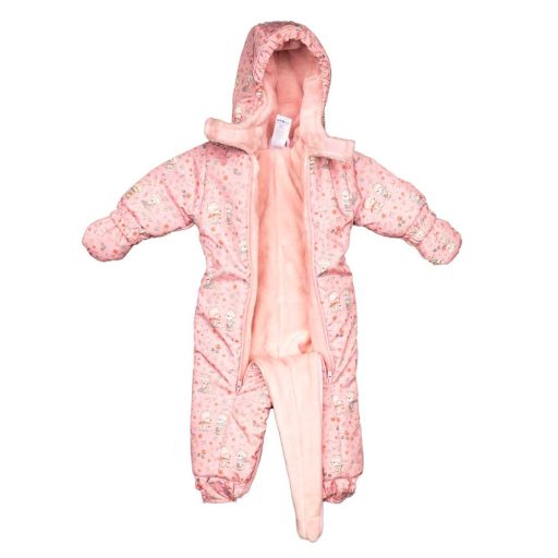 Mintás vízlepergetős, kapucnis bélelt overál kesztyűvel