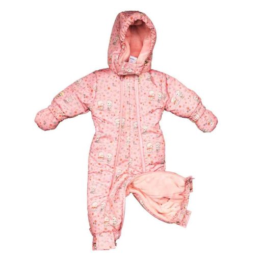 Mintás vízlepergetős, kapucnis bélelt overál kesztyűvel