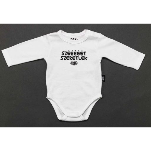 Dorko DRK "Szééééét Szeretlek" mintával nyomott hosszú ujjú baba body