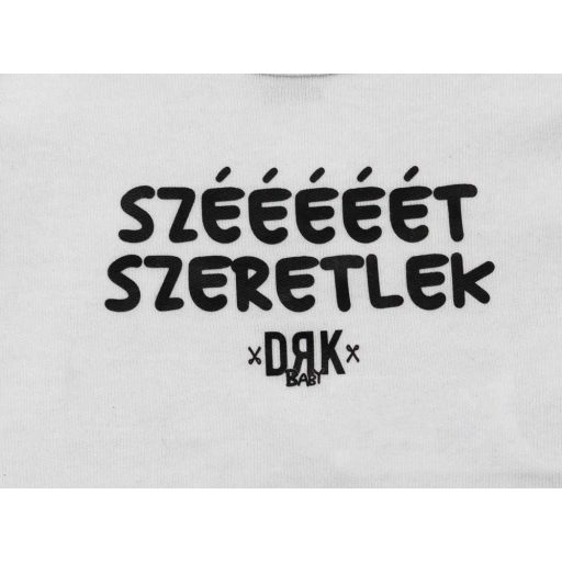Dorko DRK "Szééééét Szeretlek" mintával nyomott hosszú ujjú baba body