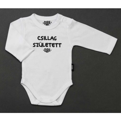 Dorko Dorko DRK "Csillag Született" mintával nyomott hosszú ujjú baba body