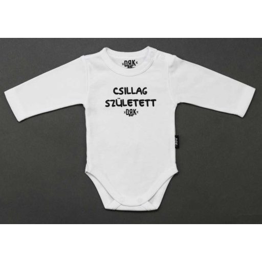 Dorko DRK "Csillag Született" mintával nyomott hosszú ujjú baba body
