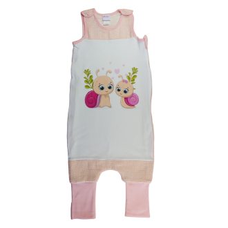 Ujjatlan tipegő hálózsák Csigák mintával  2 TOG Ujjatlan tipegő hálózsák Csigák mintával  2 TOG