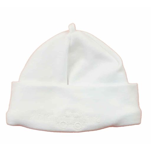 Autó mintás, fülvédős, megkötős baba sapka