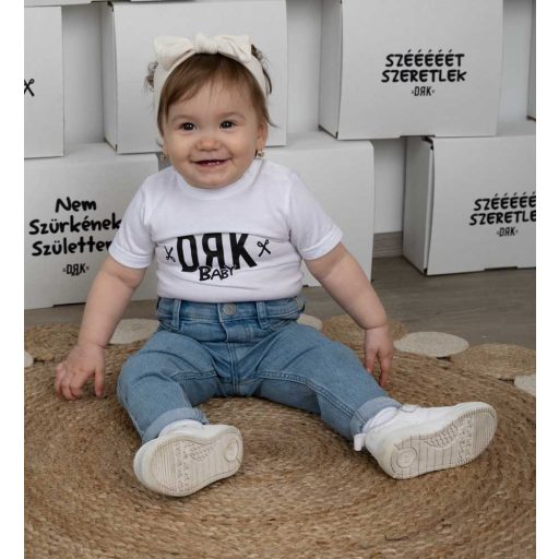 Dorko DRK mintával nyomott rövid ujjú baba body