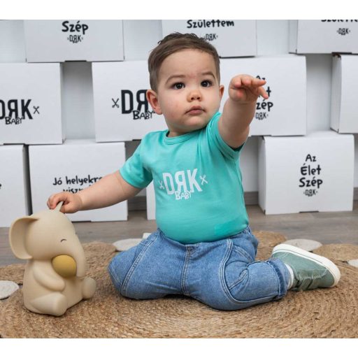 Dorko DRK mintával nyomott rövid ujjú baba body
