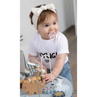 Dorko "Nyugi" mintával nyomot rövid ujjú baba body   Dorko "Nyugi" mintával nyomot rövid ujjú baba body