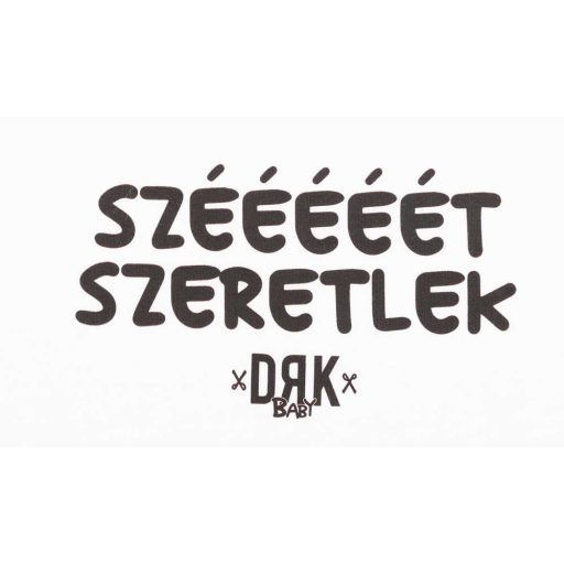 Dorko "Szééééét Szeretlek" mintával nyomot rövid ujjú baba body