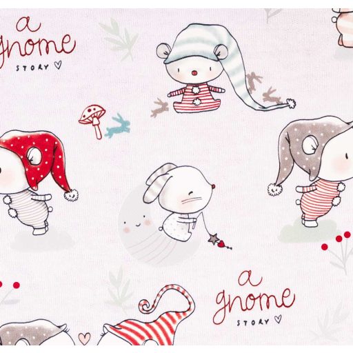 Hosszú ujjú baba body karácsonyi manó mintával