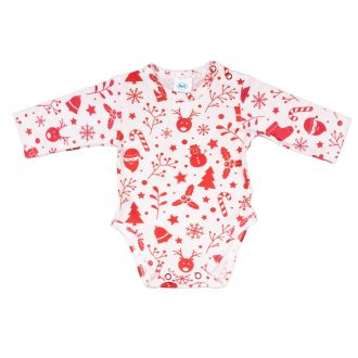 Hosszú ujjú baba body karácsonyi mintával Hosszú ujjú baba body karácsonyi mintával