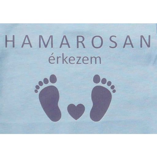 Hamarosan érkezem újszülött baba body, babaváró ajándék