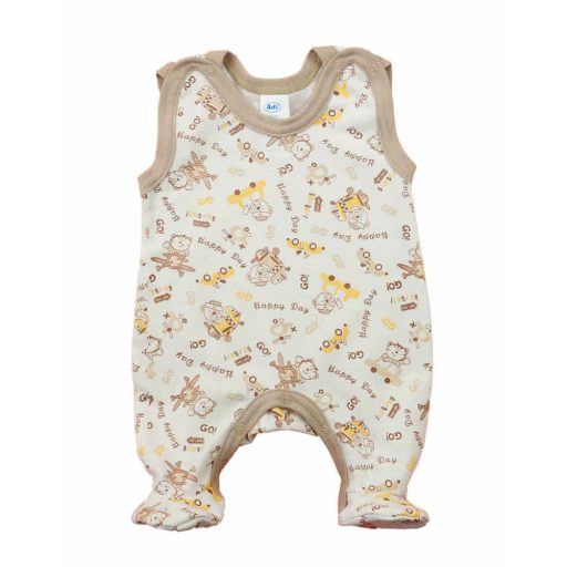 Ujjatlan rugdalózó –macis mintával