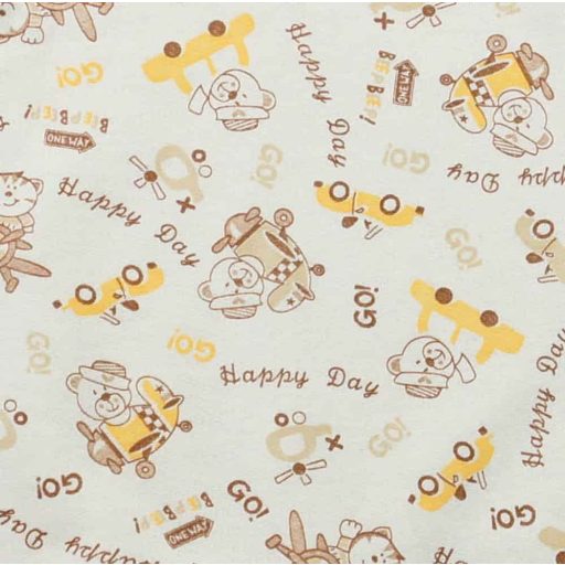 Ujjatlan rugdalózó –macis mintával