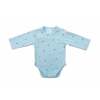 Hosszú ujjú baba body Csillagos mintával