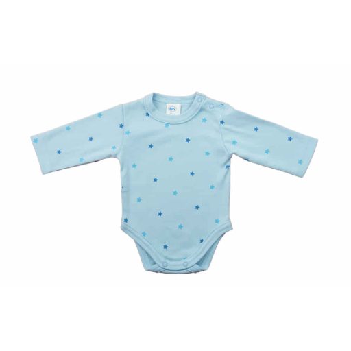 Hosszú ujjú baba body Csillagos mintával