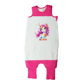 Ujjatlan tipegő hálózsák, Unikornis mintával – 3 TOG Ujjatlan tipegő hálózsák, Unikornis mintával – 3 TOG