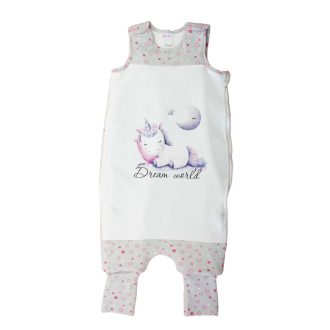 Ujjatlan tipegő hálózsák, unikornis mintával – 3 TOG Ujjatlan tipegő hálózsák, unikornis mintával – 3 TOG