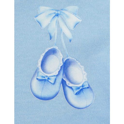 Elöl patentos hosszú ujjú baba body – Kis cipő mintával