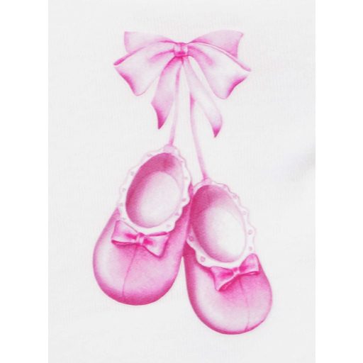 Elöl patentos hosszú ujjú baba body – Kis cipő mintával