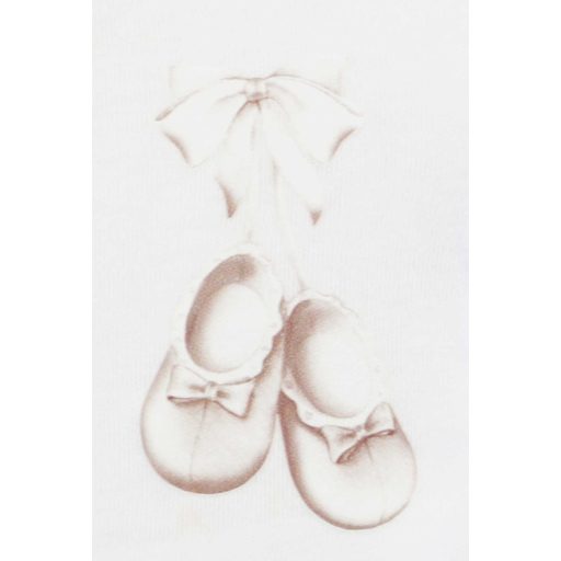 Elöl patentos hosszú ujjú baba body – Kis cipő mintával