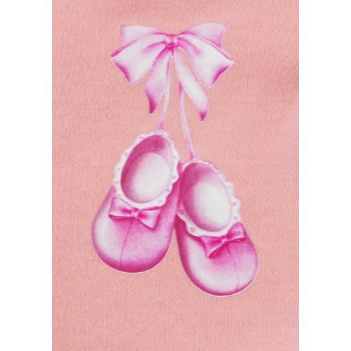 Hosszú ujjú pamut rugdalózó – Kis cipő mintával