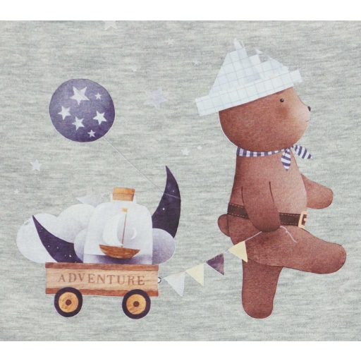 Belül bolyhos ujjatlan baba rugdalózó – állatos mintával, 2 az 1-ben méret