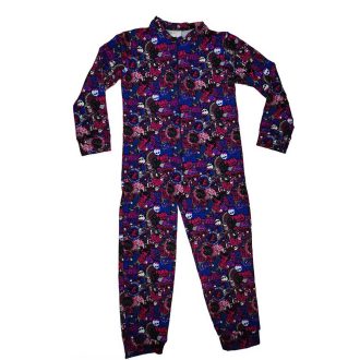 Monster High lányka belül bolyhos overálos pizsama Monster High lányka belül bolyhos overálos pizsama